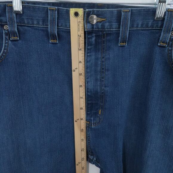 Carhartt Jeans Mens 44x30 Blue Denim Rugged Flex Relaxed Casual‎ Workwear - Picture 6 of 16